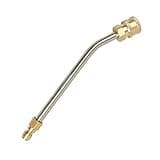 CHAVOR Pressure Washer Gutter Cleaner Attachment, 7 Inch Power Washer Extension Wand, 30 Degree Curved Rod, 1/4 Inch Quick Connect
