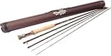 Moonshine Rod Company Fly Fishing Rod with Carrying Case and Extra Rod Tip Section Medium Action, The Drifter II, 5wt 9'