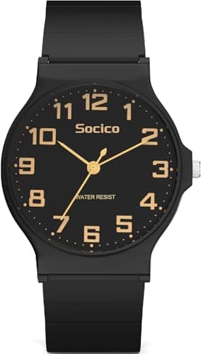 SOCICO Kids Analog Watch Boys Girls, Thin Dial 30M Waterproof Camouflage Sports Watch, Easy to Read Children's Wrist Watches with Soft Band for Ages 5-15 Kids Great Birthday Gifts Christmas Day