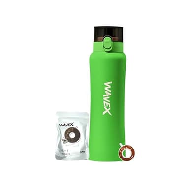 WAVEX Flavored Water Bottle That Makes Plain Water Enjoyable, Aroma-Powered Hydration, Includes 1 Replaceable Coffee Aroma Flavor Scent Pod, No Sugar or Additives, 0 Calorie, (550ml, Stainless Steel)
