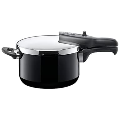 Silit Sicomatic® T-Plus Pressure Cooker 4.5L Without Insert Ø 22 cm Black Made in Germany Inside Scale Silargan® Functional Ceramic Suitable for Induction Hobs