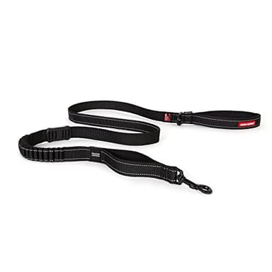 EzyDog Zero Shock Dog Leash - Shock Absorbing Bungee Leash for Dogs That Pull or Excite - Dual Handle and Reflective for Large, Medium, or Small Dogs (72-Inch, Black)