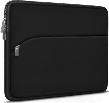 Laptop Sleeve Case 15.6 inch, Durable Portable Monitor Protective Cover with Front Pocket, Traveling Computer Carrying Bag Laptop Sleeve Compatible for HP, Dell, Asus, Lenovo, Black