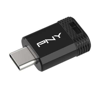 PNY Elite-X Fit Type-C 256GB USB 3.2 Flash Drive – Up to 200MB/s Read, Up to 100MB/s Write, Advanced Performance, Convenient Portable Data Storage, Ultra Compact Fit Design, Type-C Connector