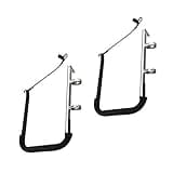 Krypt Towers SUP/Kayak Rail Mounted Storage Rack for Boats, Fits Handrails, Stanchions, and Crossbars on Sailboats/Yachts, Clamp 7/8", 1", 1 1/4"