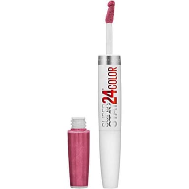 Maybelline Super Stay 24, 2-Step Liquid Lipstick Makeup, Long Lasting Highly Pigmented Color with Moisturizing Balm, Blush On, Pink, 1 Count