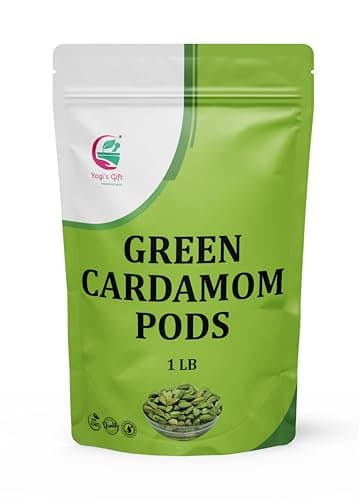 Indian GREEN CARDAMOM Pods Whole | Cardamom bulk 1 lb | Flavourful Indian Spice | Semillas de Cardamomo | by Yogi's Gift ®
