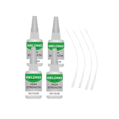 200ML Wood & Parquet Adhesive, Welding High-Strength Oily Glue, Universal Super Glue Gel, Instant Bonding, Strong Adhesion, Repairs Last Long Time for Metal, Wood, Ceramics,Leather, Glass(50g/4PCS)