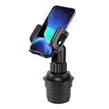 Car Cup Holder Phone Mount, Phone Holder Mount Cradle Universal Adjustable Compatible for Apple iPhone, Samsung Galaxy, Moto, Google Pixel Smartphones