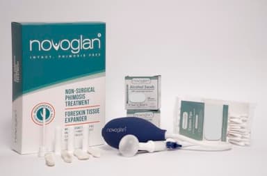 NOVOGLAN Essential Non-Surgical Phimosis Treatment Kit — Gentle Foreskin Tissue Expander | Class I Medical Device | At-Home Use | Reusable Components | Step-by-Step Guidance
