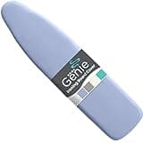 HOME GENIE Ironing Board Cover, Silicone Coating, Full Size Scorch Resistant Padding, Elastic Edge Heavy Duty Iron Pad Covers Standard Boards, Hook and Loop Fastener Strap Extra Thick, Blue 15" x 54"