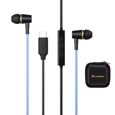 Air Tube Headphones USB C Headphones Wired for iPhone 16 15, Type C Earbuds Earphones with Microphone Noise Cancelling for iPad,Google Pixel 8 7 6A 5 Samsung-Not for 3.55mm and Lightning Connector