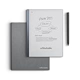 reMarkable 2 Bundle - Polymer Weave Folio | 10.3'' reMarkable 2 Paper Tablet, Marker Plus Pen with Built-in Eraser and Book Folio Case in Gray Polymer Weave