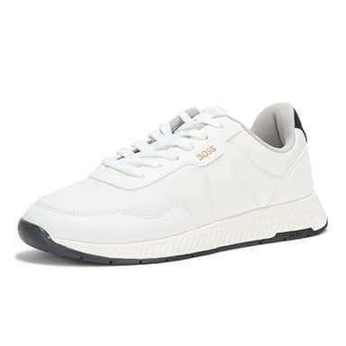 BOSS, Essential Low Profile Sneaker, White Bone, 12