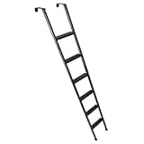 RecPro RV Bunk Ladder 85" | Black | Mounting Brackets Included | Aluminum | Made in USA