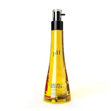 pH PURE HAIR Argan & Keratin Elixir - Hair Treatment for Damaged Hair, Smoothing & Anti-Breakage, Deeply Nourishing & Moisturizing Oil - Sulfate-Free with Argan Oil - 3.38 oz