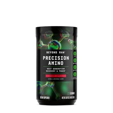 BEYOND RAW Precision Amino | Recovery & Power Amino Acid Formula | Fuel Muscles | Enhance Hydration | Crisp Apple | 25 Servings