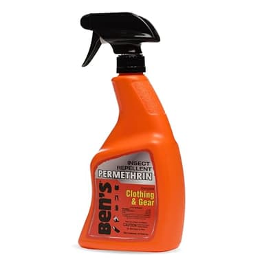 Ben's Clothing & Gear Insect Repellent - Long-Lasting Insect Protection Spray for Clothes & Gear - Contains Permethrin & Lasts Up to 6 Weeks - 24 fl oz