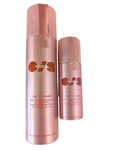 On ’Til Dawn Big & Bitty Mattifying Waterproof Setting Spray Duo – Includes Full Size (3.4 fl. oz / 146 mL) and Travel Size (1.0 fl. oz / 46 mL)