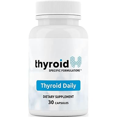 Thyroid Daily - The First Nutrient Complete Multi Designed for Optimal Thyroid Health. Thyroid Daily is Iodine Free w/ 19 Thyroid Daily Essential Nutrients for Thyroid Support.