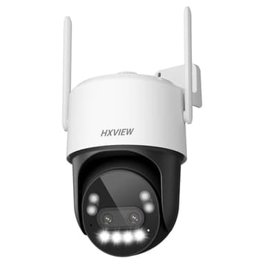 HXVIEW 4K PTZ Security Camera Outdoor with Rapid 10X Hybrid Zoom, 355°Pan & 90° Tilt, True 8MP Dual-Lens WiFi Camera with Auto Tracking, AI Human/Vehicle/Pet Detection, Color Night Vision, RTSP