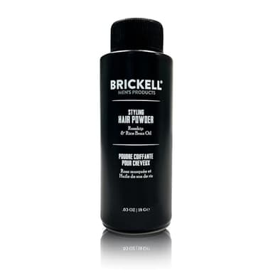 Brickell Men's Styling Hair Powder For Men, Creates Volume, Natural & Organic, Non-Greasy Texturizing Powder, 18g, Fragrance-Free