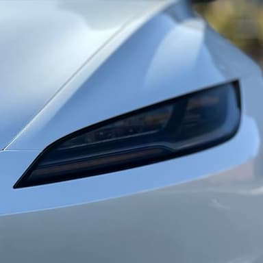 TWRAPS Headlights Smoke Tint PPF for Tesla Model 3 Highland 2024-2026, Medium Smoke (50% VLT) Headlamp Cover - Durable 8mil Paint Protection Film Guard Shield, Premium Accessories Upgrade