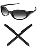 Mryok Replacement Earsocks for Oakley Eye Jacket Redux OO9438 Sunglasses - Black