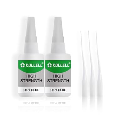 High Strength Oily Glue,Universal Super Glue,Welding High-Strength Oily Glue, Used for Quick Repair of Metal, Plastic, Wood, Glass, Jade and So On(50g/pcs)(2Pcs)