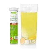 Igennus Super B-Complex Methylated Liquid B-Vitamin Effervescent Supplement, Fast Action Energy Drink, Caffeine & Sugar-Free, Orange Flavor, Vegan, 20 Tablets