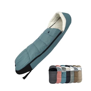 Universal Pushchair Footmuff for Babyzen YOYO/YOYO2/Joolz/Bugaboo, Waterproof Fabric Base, Easy-Clean, Warm Foot Cover for Strollers (Aqua)
