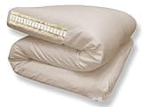The Futon Shop Organic Wool Shiki Futon Mattress Twin with Latex - Japanese Floor Mattress Org Cotton Case - Shikibuton Medium Firm Mattress Feel - Japanese Futon Mattress The Perfect Floor Mattress