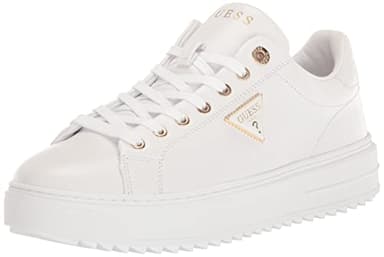 Guess Women's DENESA Sneaker, White 145, 8