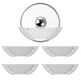 VOBUYING Universal Pot Lid Organizer for Cabinet, 5 Pcs Pan Lids Organizers Inside Cabinet Door Wall Mount Pots Top Storage Rack Holder for Kitchen, Fits 6" to 13.5" (5pcs white)
