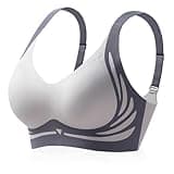 Smoothing Bra Anti Sagging Wireless Push Up Bras for Women No Underwire Full Coverage Bra Comfy Bras for Women (XL, Light Blue)