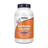 NOW Foods Sunflower Lecithin 1200 mg Soy-Free, Non-GMO - 200 Softgels