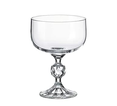 Czech Wine,Champagne, Cocktails, Martini Glasses set of 6, Crystal Glass, Wedding glasses, 7 oz / 200 ml, Bohemia Glass, Crystal Gift