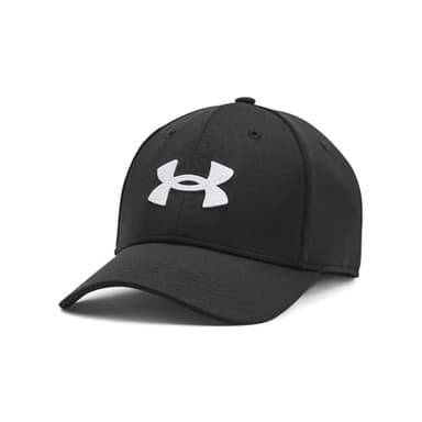 Under Armour Men's Blitzing Cap Stretch Fit, (001) Black / / White, X-Large/XX-Large