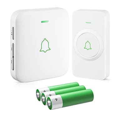 AVANTEK Wireless Door Bell, WA-11 Waterproof Battery Operated Doorbell Chime Operating at 1000 Feet, Portable Door Chime kit with 52 Melodies, 5 Volume Levels, and CD Quality Sound