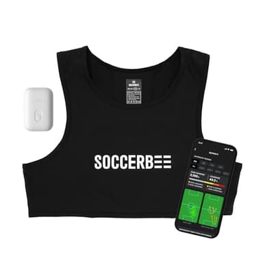 SOCCERBEE-BEE LITE 2 - Sports GPS Tracker & Vest for Outdoor Sports | 30days Trial Included & Subscription Requierd | Soccer Training Equipment | Fitness Tracker (Extra Extra Small)