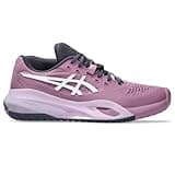 ASICS Women's Gel-Resolution X Tennis Shoes, 9, UBE/White