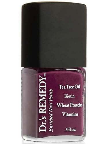 Dr’s Remedy Enriched Nail Polish: Non Toxic, All Natural, and Organic - Doctor Formulated: Strengthens, Restores, Heals, and Protects '24-Free' - BONAFIDE Boysenberry