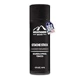 Mountaineer Stache Stick | Firm Mustache Wax for Men | Clear Moustache and Beard Wax | Strong Hold Without Added Weight | Classic Masculine Scent | Adds Shape and Style | Smokey Bourbon 1.5oz