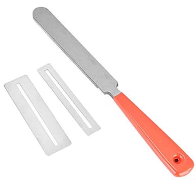 Fret End Dressing File, Guitar File Tool Guitar Fret Crowning File Stainless Steel Guitar Fret File Guitar Fingerboard Protector Kit for Rounding Shaping and Deburring