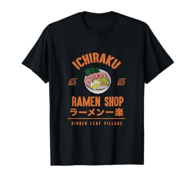 Naruto Shippuden Anime Cartoon Ramen Shop T-Shirt Small