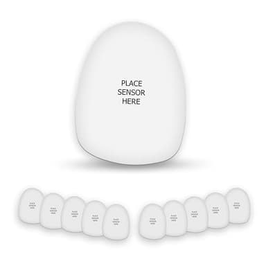 ExpressionMed - Adhesive UnderPatches for Omnipod (10-Pack) - Waterproof, Non-Fraying, Pre-Cut CGM Sensor Tapes (White Patch) - Made in The USA