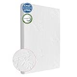 KEAWIS Mini Crib Mattress(38 * 24 * 3),Bamboo Fiber and Microfiber Washable Cover,Dual Firmness Gel Memory Foam Mattress,Waterproof Breathable Soft with Removable Zippered Cover