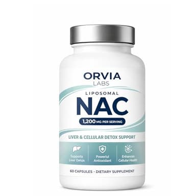 Lazra ORVIA Labs Liposomal NAC Supplement, Daily Cellular Wellness Support, Easy-to-Swallow Capsules - 60 Capsules