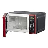 0.7 cu. ft. Countertop Microwave Oven, 700 Watts, White (Color : Red)