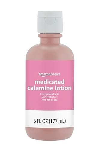 Amazon Basics Medicated Calamine Anti-Itch Lotion, 6 Fluid Ounce, 1-Pack, for Insect Bites, Poison Ivy and Rashes (Previously Solimo) (New Formula)